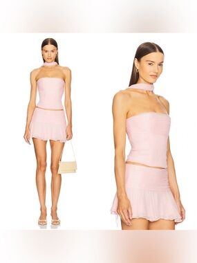 NWT LOBA Aria corset top with scarf